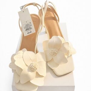 A New Day Cream Floral Heels